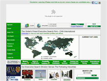 Tablet Screenshot of cha-international.com